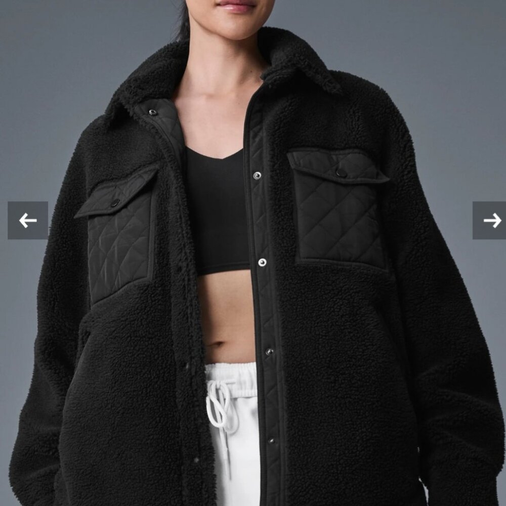 Alo yoga edge sherpa shacket